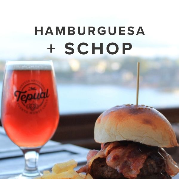 Hamburguesa tronador + Schop.